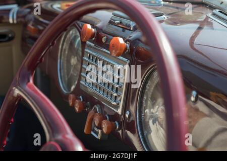 Incontro Alfa Romeo Veterano Auto, Cernobbio, Lago Di Como, Lombardia, Italia, Europa Foto Stock