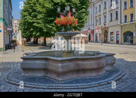 Swidnica Vecchia Piazza del mercato bassa Slesia Polonia Foto Stock