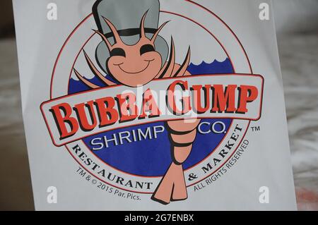 ORLANDO / FLORIDA / USA - 09 Dicembre 2017.- Bubba Gump gamberi co. E ristorante e maket in area studio universale. (Foto.Francis Dean/Dean Pictures) Foto Stock