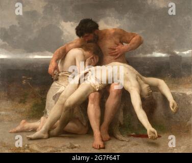 Il primo lutto (1888) di William-Adolphe Bouguereau Foto Stock