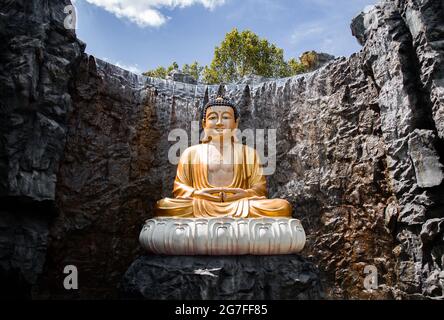 wat lak si rat samoson a Samut Sakhon, Thailandia Foto Stock