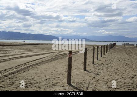 ISLA DE BUDA , DELTA DEL EBRO, TARRAGONA, Foto Stock