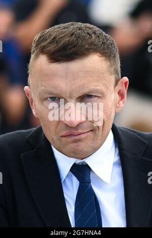 Sylvain Tesson partecipa al la Panthere Des Neiges Photocall nell'ambito del 74a Festival Internazionale del Cinema di Cannes, in Francia, il 14 luglio 2021. Foto di Aurore Marechal/ABACAPRESS.COM Foto Stock