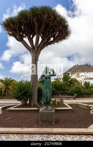 Parque Arucas nella città di Arucas, Gran Canaria (Spagna). Foto Stock