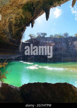 Hamilton Pool Preserve a Dripping Springs, Texas Foto Stock
