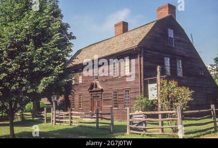The Ashley House, Old Deerfield Village Foto Stock