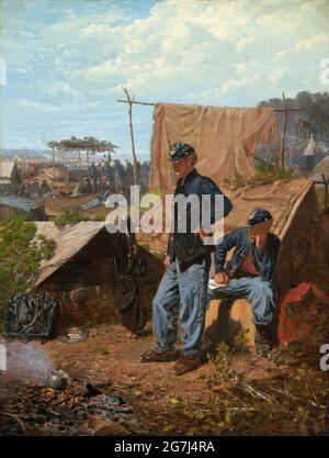 Home Sweet Home di Winslow Homer (1836-1910), olio su tela, c.. 1863 Foto Stock