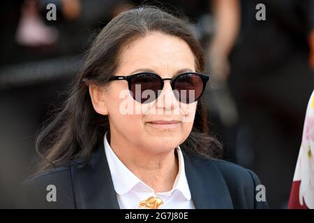 Cannes, Frances, 14 luglio 2021. Ildiko Enyedi alla prima del film la storia di mia moglie durante il 74a Festival di Cannes, in Francia, il 14 2021 luglio. Foto di Julien Reynaud/APS-Medias/ABACAPRESS.COM Foto Stock