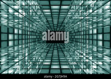 vetro prospettico astratto Foto Stock