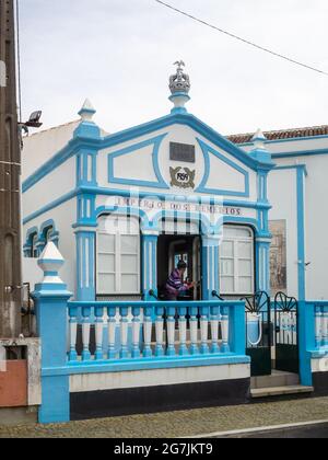 Império do Divino Espirito Santo dos Remédios, Angra do Herois, Isola di Terceira Foto Stock