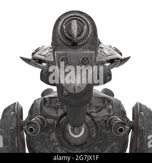 cyber watchman cane in ritratto id, illustrazione 3d Foto Stock