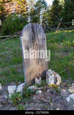 Città fantasma di Garnet, Montana, Stati Uniti Foto Stock