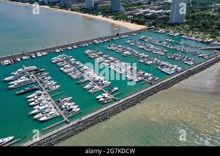 Ocean Marina Pattaya a Chonburi, Thailandia Foto Stock