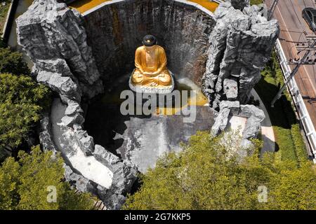 wat lak si rat samoson a Samut Sakhon, Thailandia Foto Stock