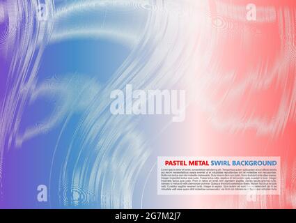 Modello di sfondo vettoriale astratto in metallo color pastello Illustrazione Vettoriale