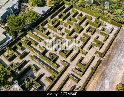 Labirinto spaziale segreto a Ratchaburi, Thailandia Foto Stock