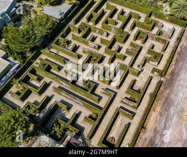 Labirinto spaziale segreto a Ratchaburi, Thailandia, sud-est asiatico Foto Stock