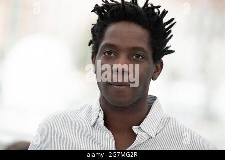 Cannes, Francia, 15 luglio 2020. Makita Samba partecipa alle Les Olympiades (XIII distretto di Parigi) durante il 74a edizione del Festival del Cinema di Cannes il 14 luglio 2021 a Cannes, Francia. Foto di David Niviere/ABACAPRESS.COM Credit: Abaca Press/Alamy Live News Foto Stock