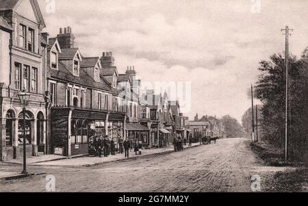 Ascot high street 1905 Foto Stock