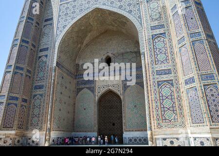 Bibi Khanum mosque Samarkand, Uzbekistan Foto Stock