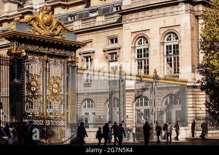 FRANCIA, PARIGI, 75001, IL PALAIS DE JUSTICE, BOULEVARD DU PALAIS NELL'ILE DE LA CITE Foto Stock