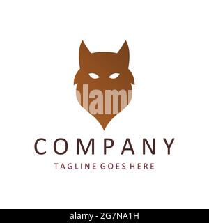 Modello di logo Wolf dalle collezioni di logo animali Illustrazione Vettoriale