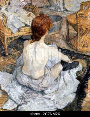 Rousse di Henri de Toulouse-Lautrec (1864-1901), olio su cartone, 1889 Foto Stock