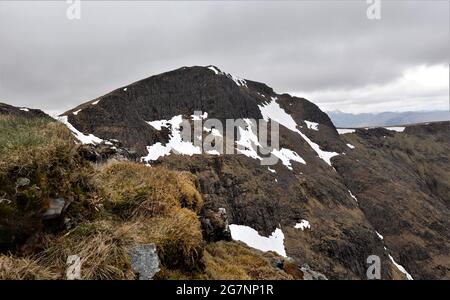 Stob Ghabbar, una montagna Munro vicino Loch Tulla, Ponte di Orchy, Scottish Highlands, Regno Unito Foto Stock