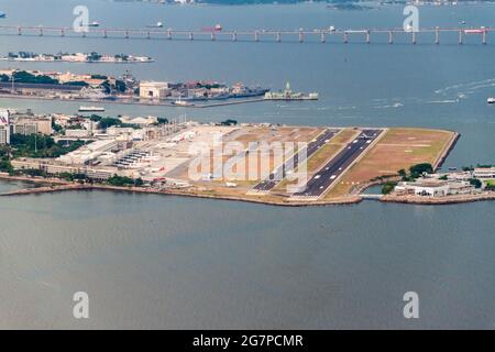 Aeroporto Santos Dumont di Rio de Janeiro, Brasile Foto Stock