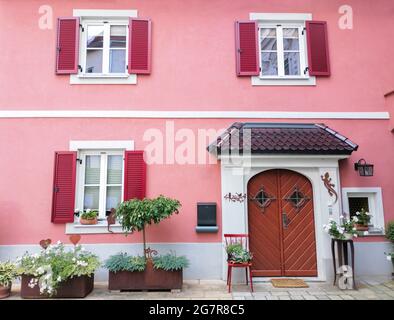 L'affascinante cittadina di Frohnleiten, nel quartiere di Graz-Umgebung, nella regione della Stiria, in Austria Foto Stock