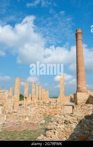 Resti della pesca del tonno, Tonnara, Vendicari Riserva Naturale, Provincia di Siracusa, Sicilia, Italia Foto Stock