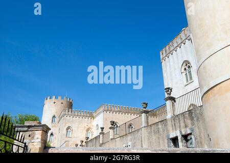 Palace Castello di Donnafugata, Venetian Neo-Renaissance, Province of Ragusa, Sicily, Italy Stock Photo