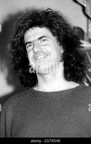 Sanremo Italia 1996-02-21: Pat Metheny al Festival di Sanremo durante la conferenza stampa al Teatro Ariston Foto Stock