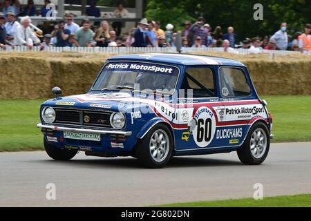 Nick Swift, Mini Clubman 1275 GT, Tin Top Titans, The Maestros - Motorsport's Great All-Rounders, Goodwood Festival of Speed, Goodwood House, Chichest Foto Stock