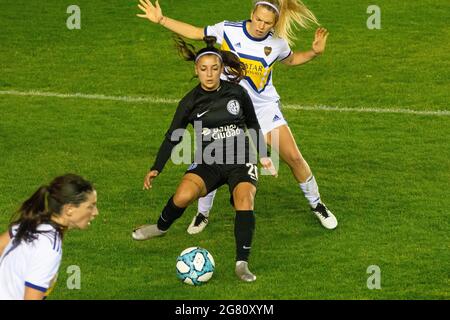 Moron, Argentina. 15 luglio 2021. Hain (20 San Lorenzo) durante il gioco tra Boca Juniors e San Lorenzo al Nuevo Francisco Urbano Stadium Credit: SPP Sport Press Photo. /Alamy Live News Foto Stock