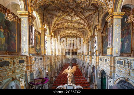 Cappella del Castello all'interno del Castello di Frederiksborg - Hillerod, Danimarca Foto Stock