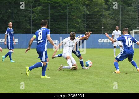 Amicizia con Karlsruher sc e FC Saarbrücken Foto Stock