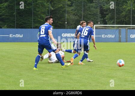 Amicizia con Karlsruher sc e FC Saarbrücken Foto Stock