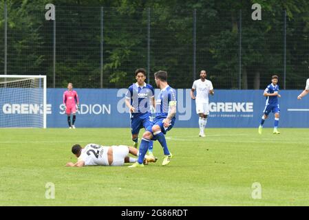 Amicizia con Karlsruher sc e FC Saarbrücken Foto Stock