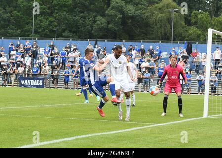 Amicizia con Karlsruher sc e FC Saarbrücken Foto Stock