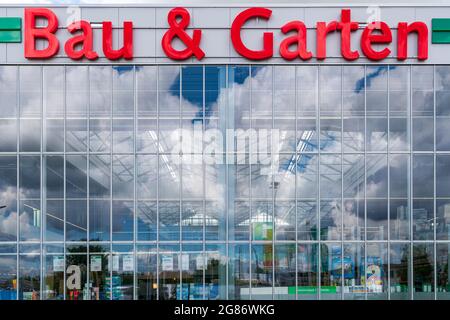 Bau & Garten Markt der Baywa a Schwabmünchen Foto Stock