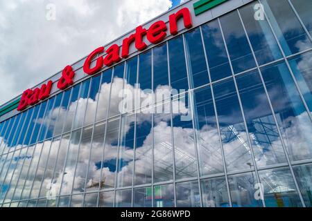 Bau & Garten Markt der Baywa a Schwabmünchen Foto Stock