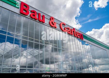 Bau & Garten Markt der Baywa a Schwabmünchen Foto Stock