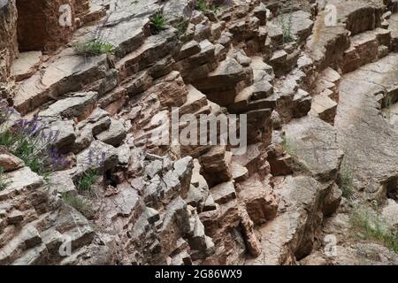 Cava Doly Biskupie, swietokrzyskie, Polonia, paleozoico era, dolomiti, devon Foto Stock