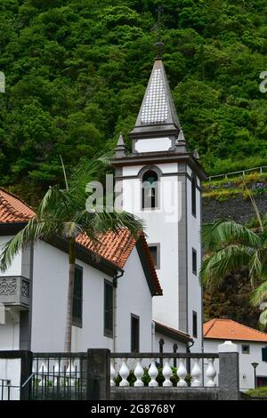 Igreja Matriz de Vila Franca da Serra, Chiesa principale di Vila Franca da Serra, São Vicente, Madeira, Portogallo, Europa Foto Stock