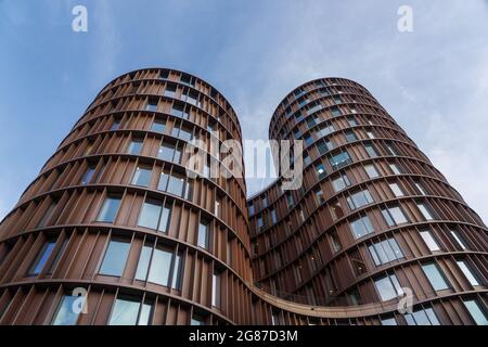 Axel Towers edificio moderno - Copenhagen, Danimarca Foto Stock