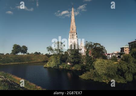 Chiesa di San Albano (conosciuta anche come Chiesa Inglese) - Copenhagen, Danimarca Foto Stock