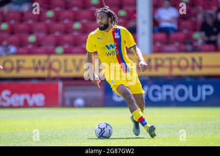 WALSALL, INGHILTERRA - 17 LUGLIO: Jaïro Riedewald del Crystal Palace allo stadio Banks' il 17 luglio 2021 a Walsall, Inghilterra. (Foto di Sebastian Frej) Foto Stock