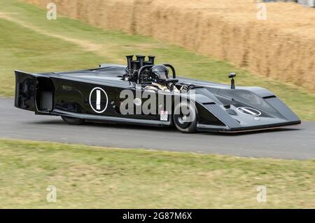 1970 AVS Shadow Chevrolet Mk 1 CAN-am auto da corsa al Goodwood Festival of Speed 2013. Progettazione integrata di sistemi avanzati per veicoli Foto Stock