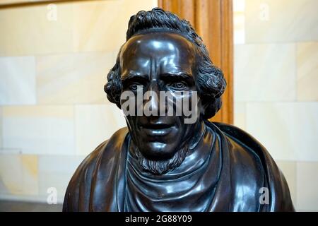 Impressionen: Moses Mendelssohn-Bueste, Friedrichwerdersche Kirche, Berlin-Mitte (nur fuer redaktionelle Verwendung. Keine Werbung. Referenzdatenbank Foto Stock